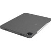 Logitech Combo Touch Keyboard/Cover Case for 11" Apple, Logitech iPad Pro, iPad Pro (2nd Generation), iPad Pro (3rd Generation) Tablet - Oxford Gray 920-010095