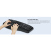 Adesso Desktop Ergonomic Smart Card Reader Keyboard (TAA Compliant) AKB-150SB-TAA