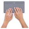 Keys-To-Go Super-Slim and Super-Light Bluetooth Keyboard for iPhone, iPad, and Apple TV - Stone 920-008918