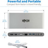 Tripp Lite by Eaton USB C Docking Station w/ USB A/C Hub, HDMI, VGA, DisplayPort, Gbe, 100W PD Charging 4K@30Hz Thunderbolt 3, USB Type C, USB-C, USB Type-C U442-DOCK4-S