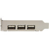 StarTech.com 4-port PCI Express LP USB Adapter Card PEXUSB4DP