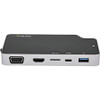 StarTech.com USB C Multiport Adapter, USB-C to 4K HDMI or VGA Video with 100W PD Pass-through, 10Gbps USB Hub/MicroSD/GbE, USB-C Mini Dock CDP2HVGUASPD