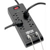 Tripp Lite by Eaton 8-Outlet Surge Protector with 4 USB Ports (4.2A Shared) - 6 ft. (1.83 m) Cord, 1800 Joules, Black TLP864USBB
