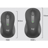 Logitech Signature M650 L Full Size Wireless Mouse - For Large Sized Hands, 2-Year Battery, Silent Clicks, Customizable Side Buttons, Bluetooth, Multi-Device Compatibility (Graphite) 910-006231