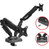 SIIG Full function Dual 4K Hybrid Video Docking Station & PD with Gas Spring Monitor Desk Arm Mount - 17" to 32" CE-MTDK01-S1