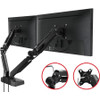 SIIG Full function Dual 4K Hybrid Video Docking Station & PD with Gas Spring Monitor Desk Arm Mount - 17" to 32" CE-MTDK01-S1