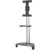 Eaton Tripp Lite Series Premier Rolling TV Cart for 37" to 70" Displays, Black Glass Base and Shelf, Locking Casters DMCS3770SG75