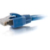 C2G 150ft Cat6 Snagless Solid Shielded Ethernet Cable - Cat6 Network Patch Cable - PoE - Blue 43170