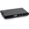 C2G USB C Docking Station with 4K HDMI, USB, Ethernet, VGA, and SD Card Reader - Power Delivery up to 100W 26916