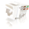 C2G 90&deg; Cat5E RJ45 UTP Keystone Jack - White 35201