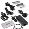 Tripp Lite by Eaton 4-Port Thunderbolt 4 Hub - 8K, 2x 4K 60 Hz, USB 3.2 Gen 2, USB-A Port, 100W Charging, Gray MTB4-HUB3-01