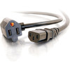 C2G 1.5ft 16 AWG Universal Power Cord With Extra Outlet 30537