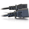 C2G 10ft Power Extension Cord - 18 AWG - IEC320C14 to IEC320C13 03143