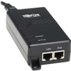 Tripp Lite by Eaton Gigabit PoE+ Midspan Active Injector - IEEE 802.3at/802.3af, 30W, 1 Port, International Power Cords NPOE-30W-1G-INT