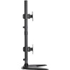 Tripp Lite by Eaton Dual Vertical Flat-Screen Desk Mount Monitor Stand Clamp Swivel Tilt 15" to 27" Flat Screen Displays DDR1527SDC