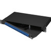 Black Box Rackmount Preloaded Fiber Enclosure 1U, (24) Duplex LC Pair JPM385A