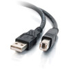 C2G 3.3ft USB A to USB B Cable - USB A to B Cable - USB 2.0 - Black - M/M 28101