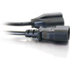 C2G 1ft Monitor Power Cord - 18 AWG - IEC320C14 to NEMA 5-15R 03147