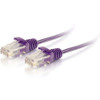 C2G 3ft Cat6 Snagless Unshielded (UTP) Slim Ethernet Cable - Cat6 Network Patch Cable - PoE - Purple 01181