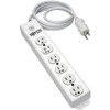 Tripp Lite by Eaton Safe-IT Medical-Grade Power Strip UL 1363 6x Hospital-Grade Outlets Antimicrobial 6 ft. Cord PS-606-HG