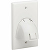 Tripp Lite by Eaton Single-Gang Up-or Down-Angle Bulk Cable Wall Plate, White, TAA N042-BC1-WH