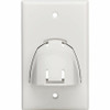 Tripp Lite by Eaton Single-Gang Up-or Down-Angle Bulk Cable Wall Plate, White, TAA N042-BC1-WH