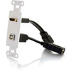 C2G HDMI and USB Pass Through Wall Plate 39702
