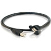 C2G 1ft Panel-Mount USB 2.0 A Male to A Female Cable 28061