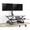 Tripp Lite by Eaton Dual-Display Monitor Arm with Desk Clamp and Grommet - Height Adjustable, 17" to 27" Monitors DDR1727DC