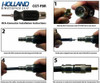 Holland CGT-FBR Installation Guide for RCA type compression connectors