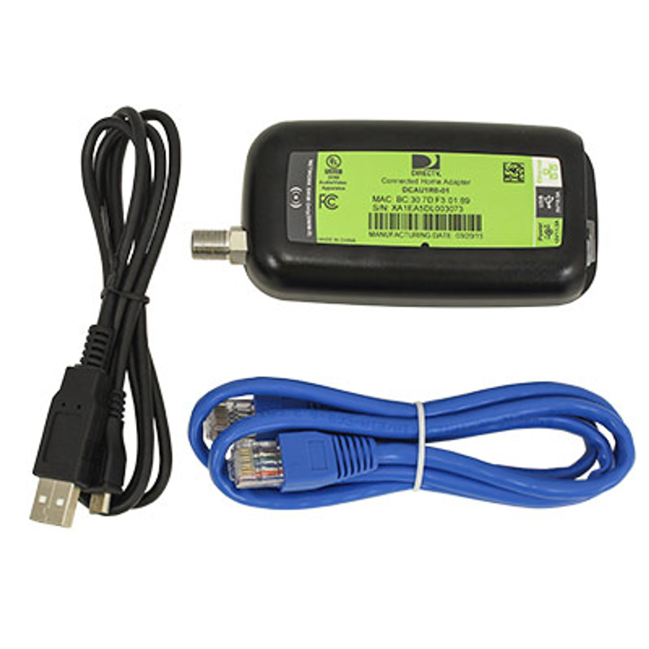 DCAU1R0-01 DIRECTV Broadband USB DECA Ethernet to Coax Kit - Generation 3