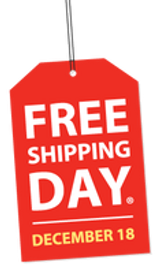 It's Free Shipping Day with Delivery Guaranteed by Christmas Eve!