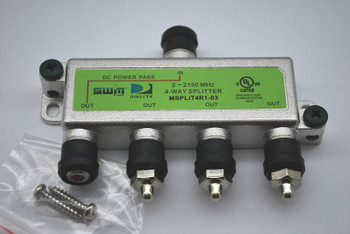 DIRECTV Approved SWM MRV 4-Way Wide Band Splitter