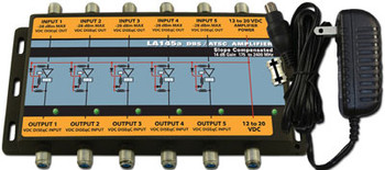 Sonora LA145a-T DBS 14 dB Gain 5 Trunk Amplifier With Power Supply Sonora LA145a-T DBS 14 dB Gain 5 Trunk Amplifier With Power Supply