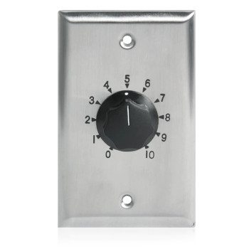 ATLASIED AT35 Attenuator 35W Single Gang Stainless Steel 70.7v Commercial AT35