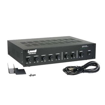 LOWELL MANUFACTURING MA250 250w Mixer Amplifier, With Rackmount Brackets MA250