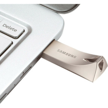 Samsung USB 3.1 Flash Drive BAR Plus 128GB Champagne Silver MUF-128BE3/AM