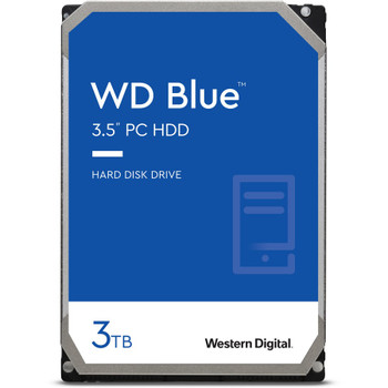 WD Blue WD30EZAX 3 TB Hard Drive - 3.5" Internal - SATA (SATA/600) - Conventional Magnetic Recording (CMR) Method WD30EZAX