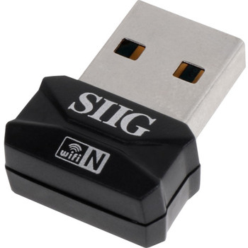 SIIG IEEE 802.11n Wi-Fi Adapter for Desktop Computer/Notebook JU-WR0112-S2