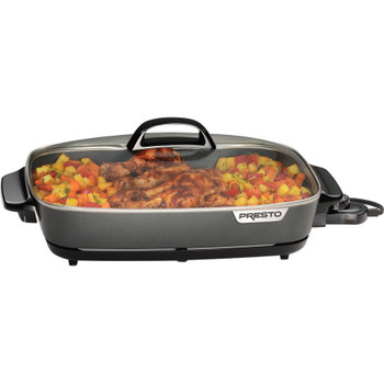 Presto 16-inch Electric Slimline Skillet with Glass Cover 06858