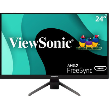 ViewSonic VX2467-MHD 24 Inch 1080p Gaming Monitor with 100Hz, 1ms, Ultra-Thin Bezels, FreeSync, Eye Care, HDMI, VGA, and DP VX2467-MHD