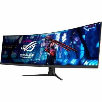 Asus ROG Strix XG49WCR 49" Class Dual Quad HD (DQHD) Curved Screen Gaming LED Monitor - 32:9 - Black XG49WCR