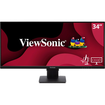ViewSonic VA3456-MHDJ 34 Inch 21:9 UltraWide WQHD 1440p IPS Monitor with Ultra-Thin Bezels, Ergonomics Design, HDMI, and DisplayPort Inputs for Home and Office VA3456-MHDJ