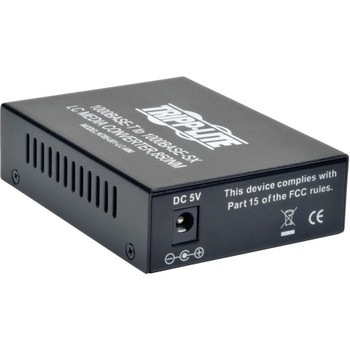 Tripp Lite by Eaton 10/100/1000 LC Multimode Fiber to Ethernet Media Converter, 550M, 850nm N785-001-LC-MM
