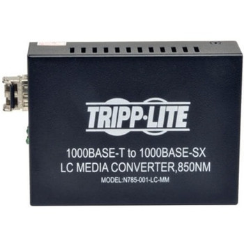 Tripp Lite by Eaton 10/100/1000 LC Multimode Fiber to Ethernet Media Converter, 550M, 850nm N785-001-LC-MM