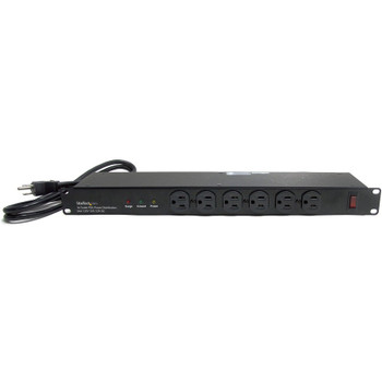 StarTech.com Rackmount PDU with 16 Outlets and Surge Protection - 19in Power Distribution Unit - 1U RKPW161915