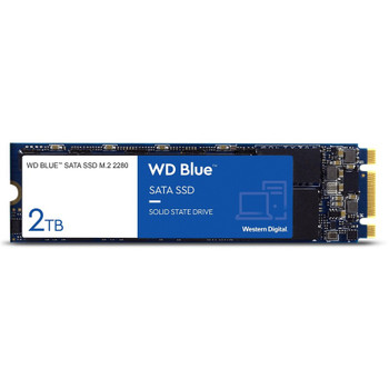 WD Blue 3D NAND 2TB PC SSD - SATA III 6 Gb/s M.2 2280 Solid State Drive WDS200T2B0B