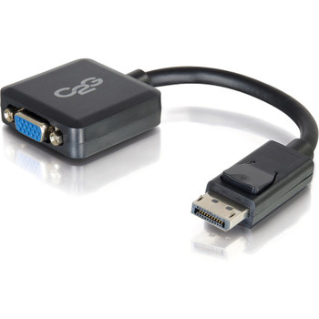 C2G 8in DisplayPort to VGA Adapter - DP to VGA Adapter Converter - Black - M/F 54323