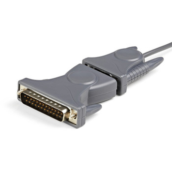StarTech.com USB to Serial Adapter - 3 ft / 1m - with DB9 to DB25 Pin Adapter - Prolific PL-2303 - USB to RS232 Adapter Cable ICUSB232DB25