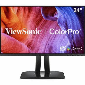 ViewSonic VP2456 24 Inch 1080p Premium IPS Monitor with Ultra-Thin Bezels, Color Accuracy, Pantone Validated, HDMI, DisplayPort and USB C for Professional Home and Office VP2456